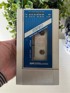 Sears Roebuck SR Series Cassette Player Vintage AM FM Radio Headphone Works